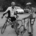 Jean-Luc Cabaussel et Jean-Pierre Pagliano à l'arrivée de la grimpée